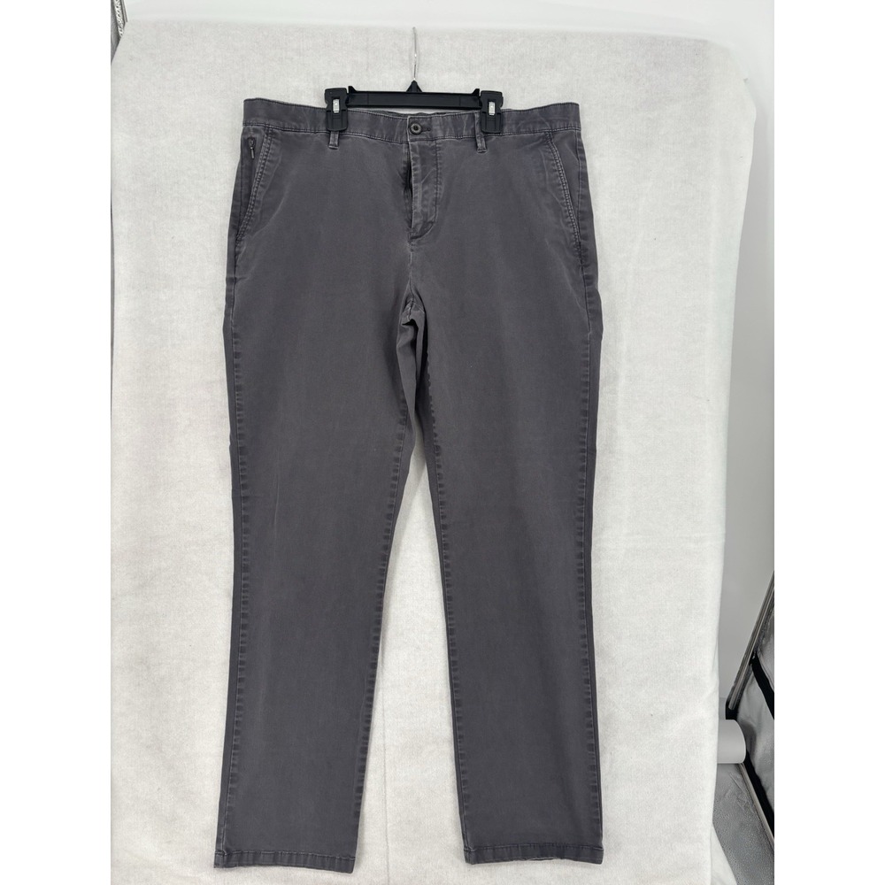 English Laundry Pants Mens Sz 36x31 Gray Comfort Flat Front Straight Leg Chino
